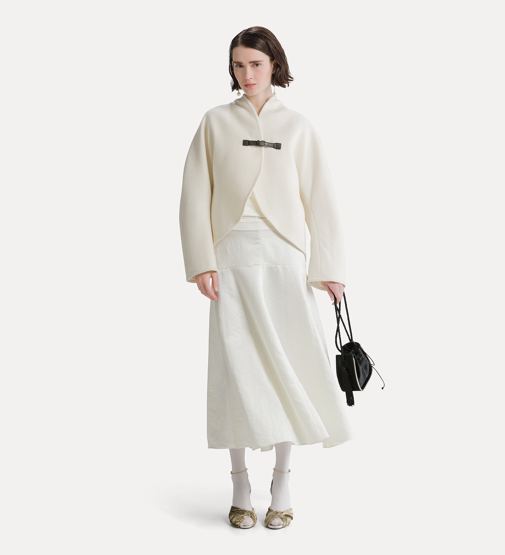 Forte gonne gonna midi duchesse Diamond bianca