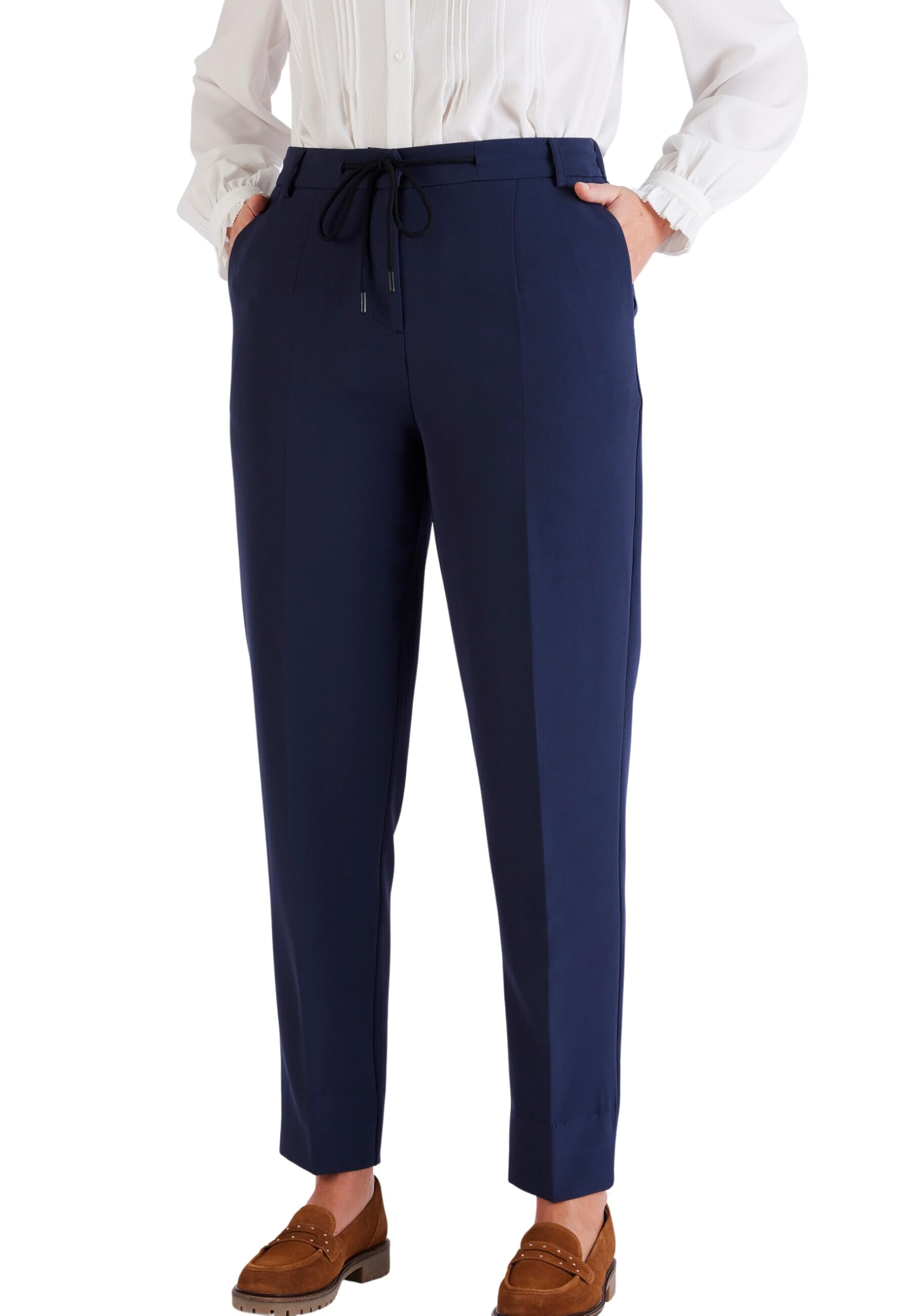 Damart Prêt-à-porter Jogpant Allentato Donna 40 blu elasticizzato
