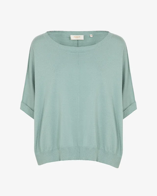 Markup Donna Maglieria Maglia over manica corta viscosa