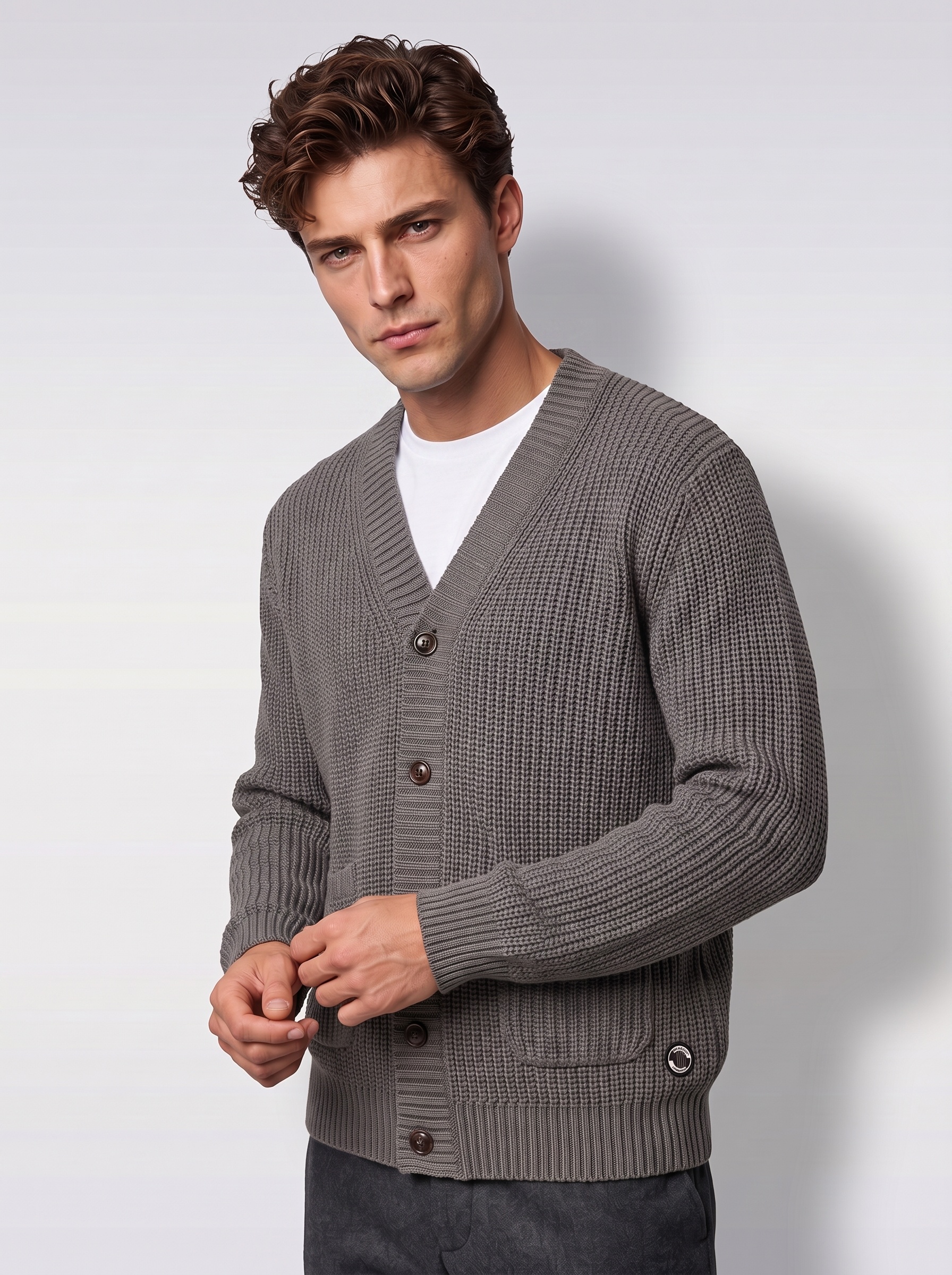 Markup Uomo Maglieria Cardigan Maglia Inglese