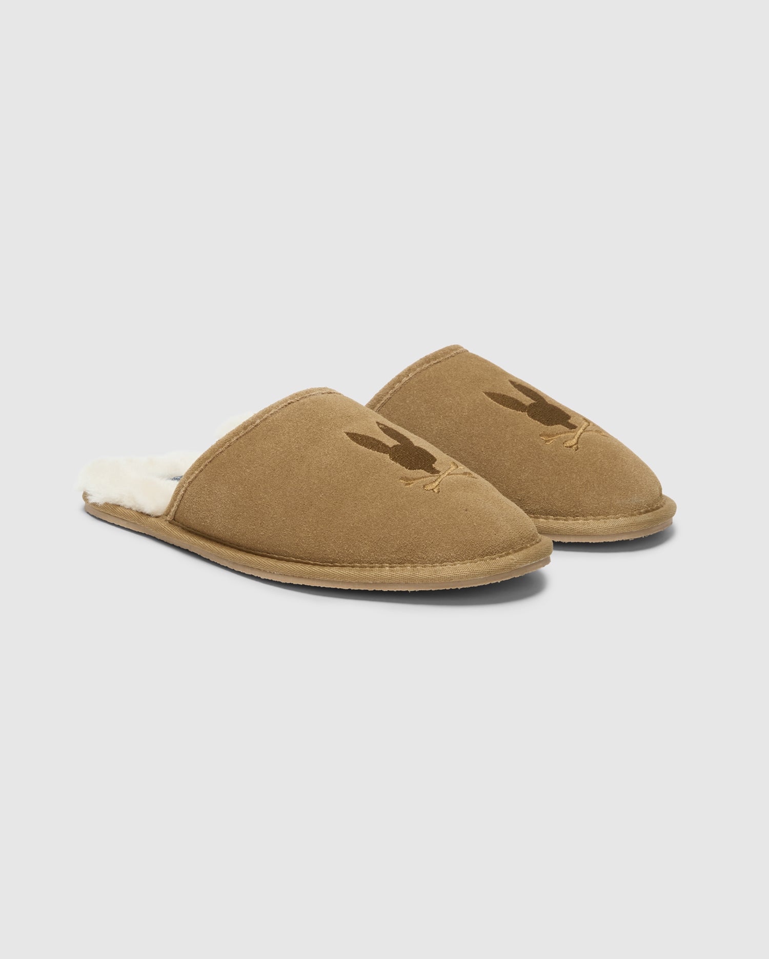 Psycho Bunny Accessories MENS SUEDE SLIPPERS B6A357E200 pantofole uomo beige