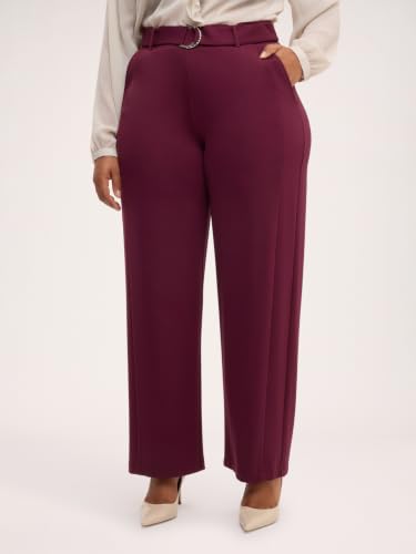 Fiorella Rubino Pantaloni Pantaloni Wide Leg con Cintura ad Anello Pantaloni XL Plus