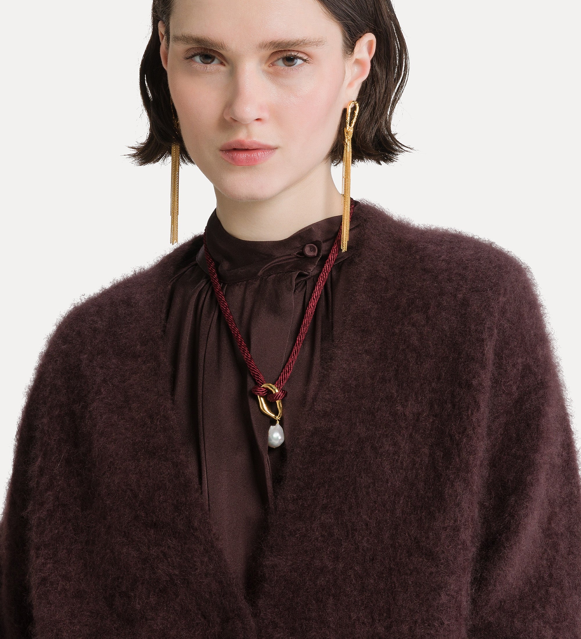 Forte maglieria cardigan oversized cashmere Fondant marrone