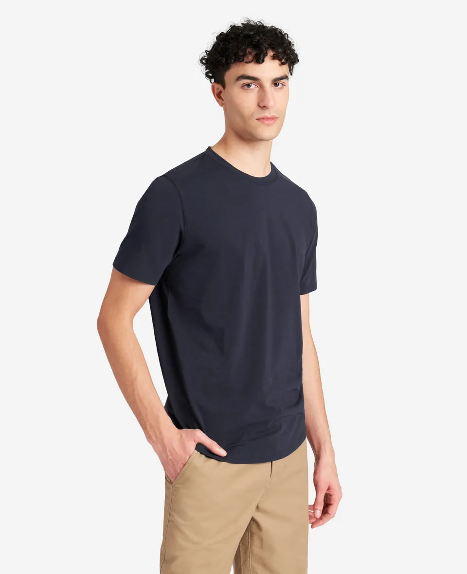 Kenneth Cole Reaction The Performance Crew Neck T-Shirt maglietta blu navy