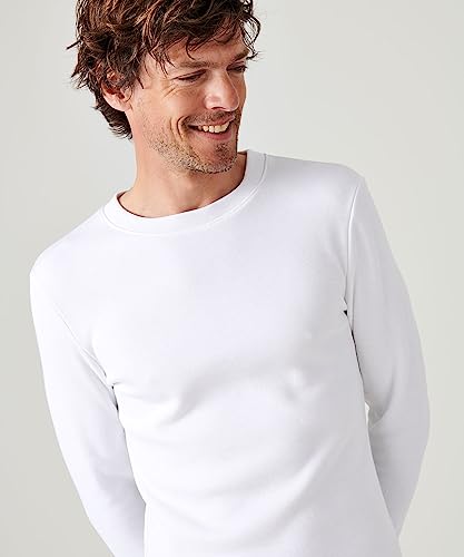 Damart Thermolactyl T-Shirt Thermolactyl Manches Longues, Molleton gra uomo bianca XS