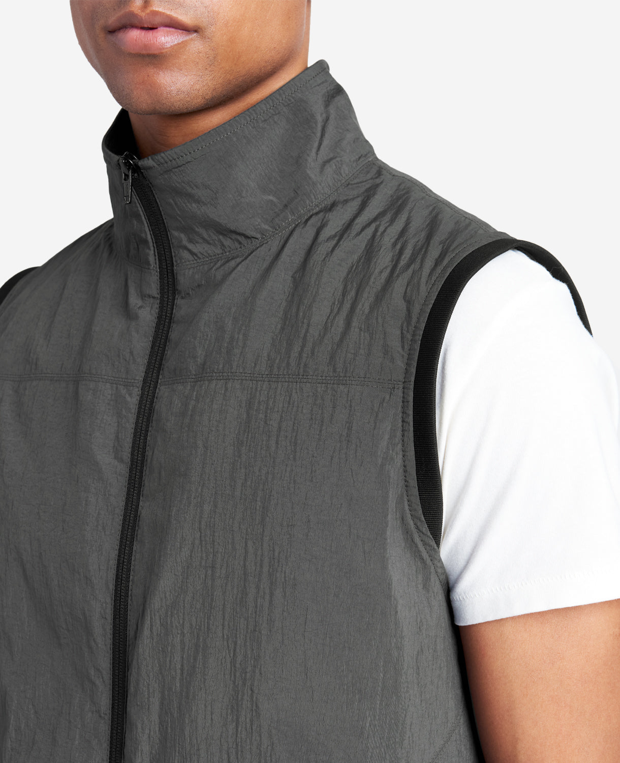 Kenneth Cole Reaction Clothing Lightweight Water-Resistant Vest gilet antracite idrorepellente