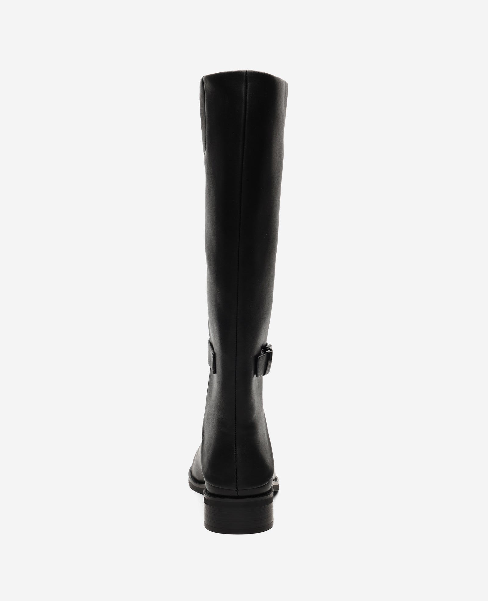 Kenneth Cole Reaction Shoes Joey Leather Belted Riding Boot stivale Black Leather in pelle