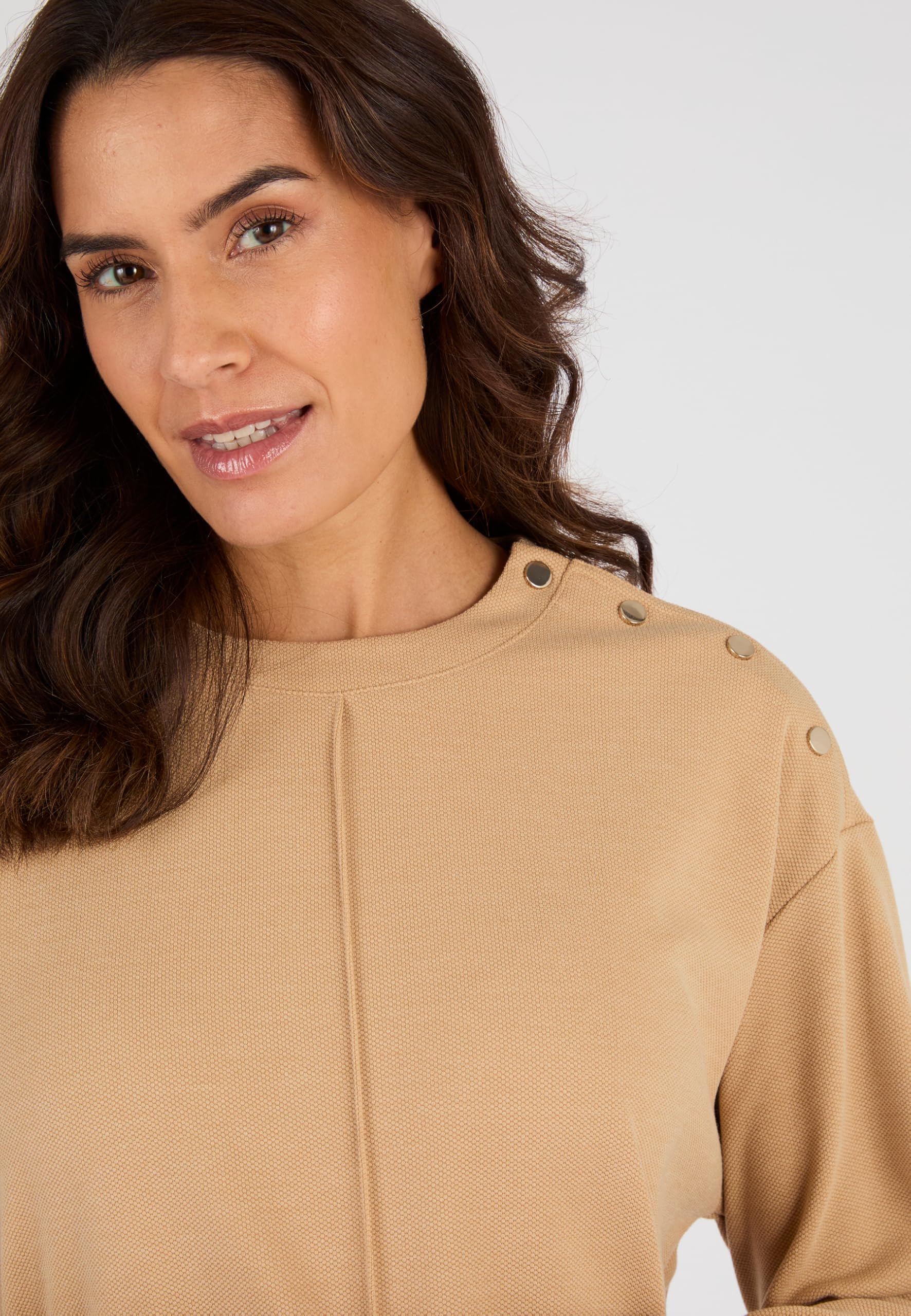 Damart Prêt-à-porter Felpa in Maglia Piquata Donna 38-40 poliestere riciclato