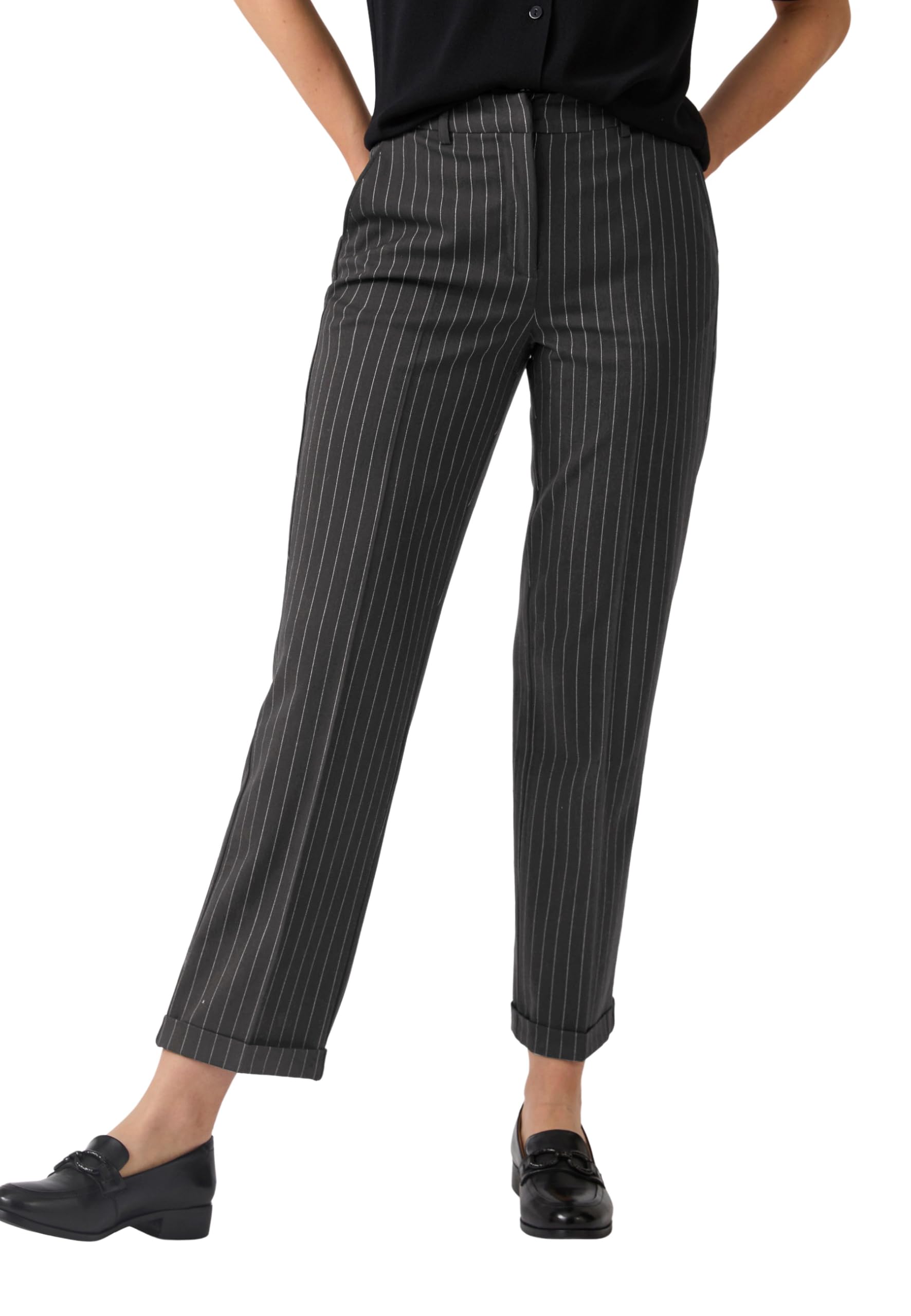 Damart Prêt-à-porter Pantaloni 7/8 Bi-Stretch donna blu marino gamba dritta