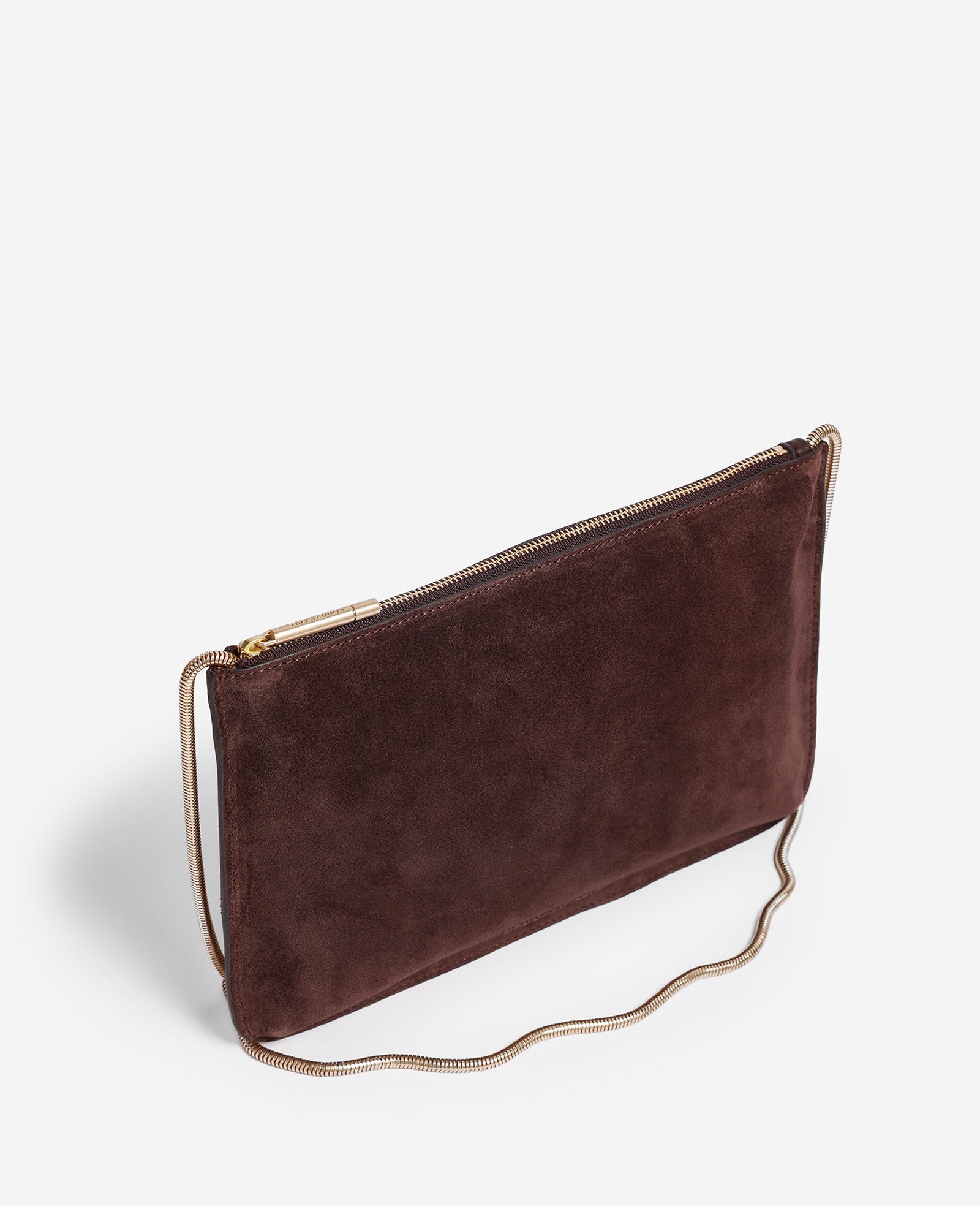 Kenneth Cole Reaction Bags Highline Suede Disco borsa a tracolla chocolate
