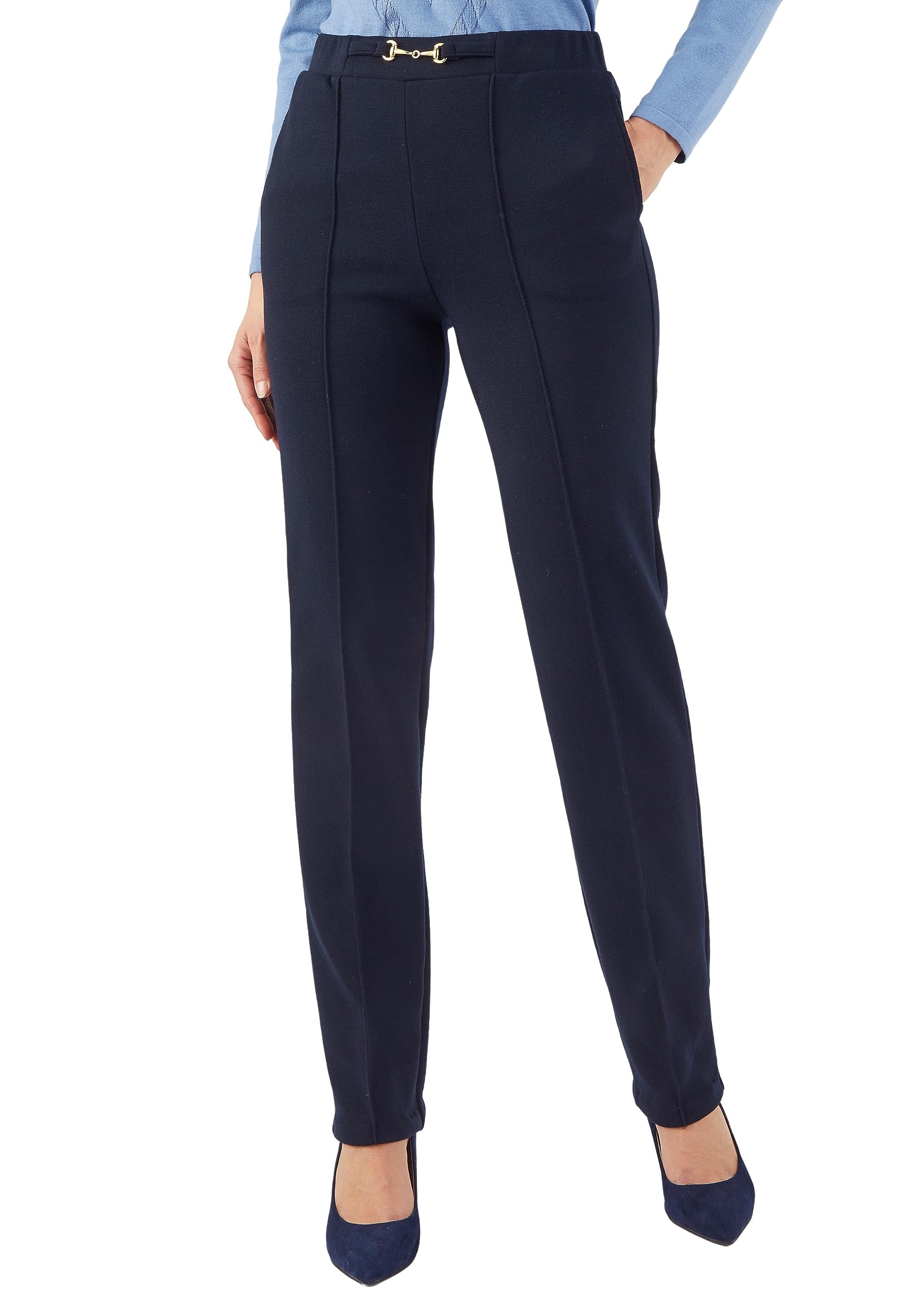Damart Thermolactyl pantaloni dritti Milano Caldo blu marine scuro 52