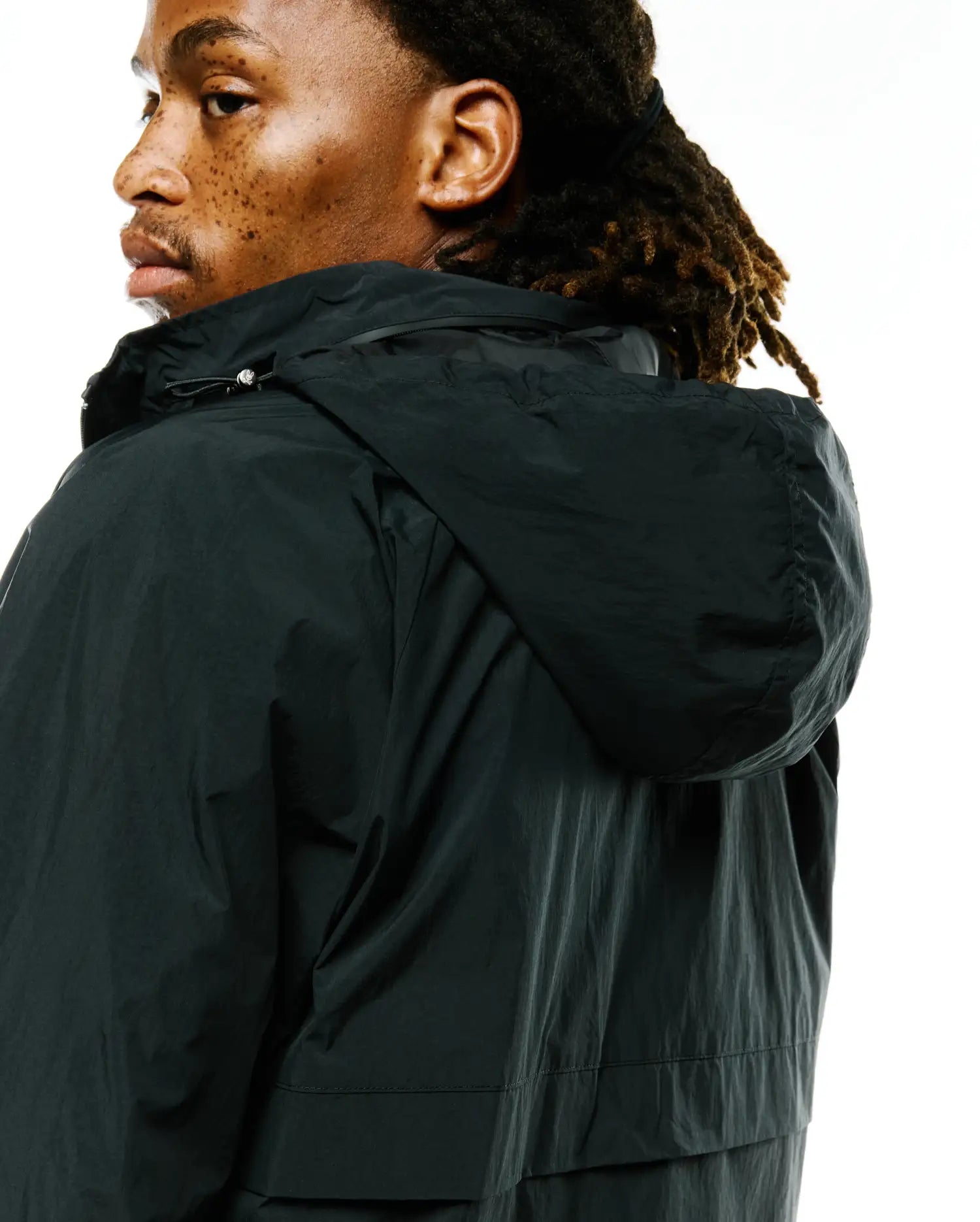 Psycho Bunny Jackets MENS JAVIER NYLON WINDBREAKER JACKET giacca nera XXS-XXXL antivento