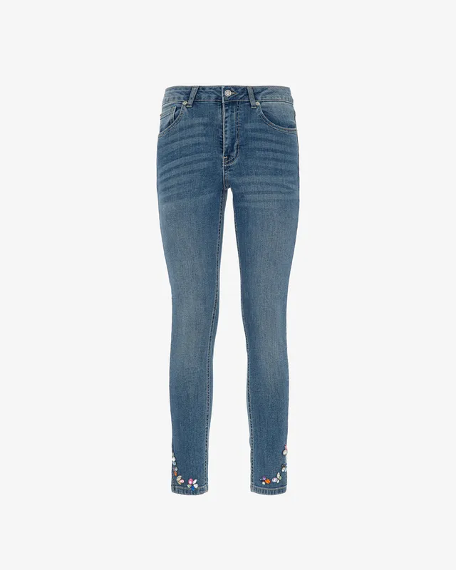 Markup Donna Jeans & Pantaloni jeans denim skinny con pietre