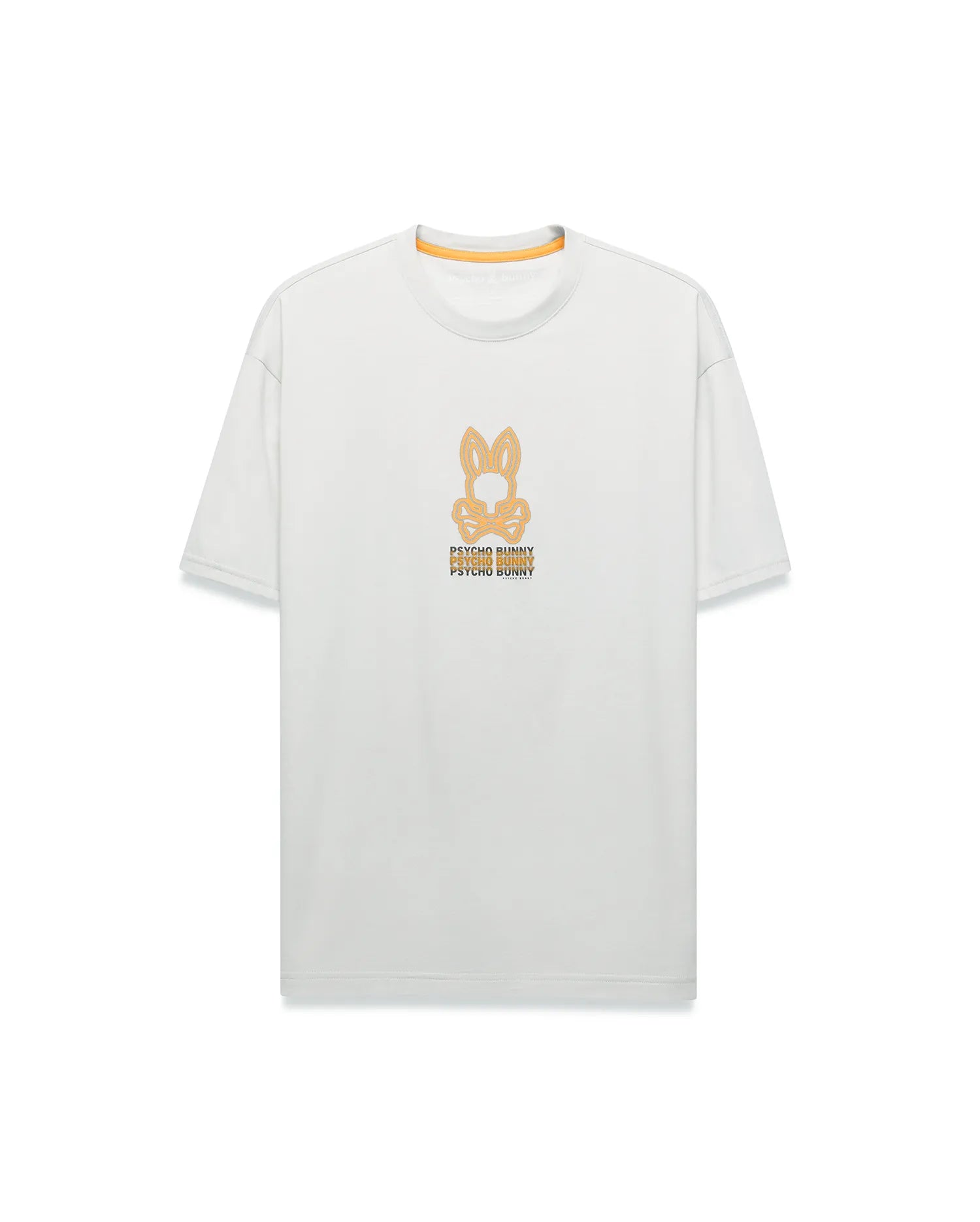 Psycho Bunny Men's Tees Alex Pima Cotton Back Graphic Tee t-shirt blu oversize