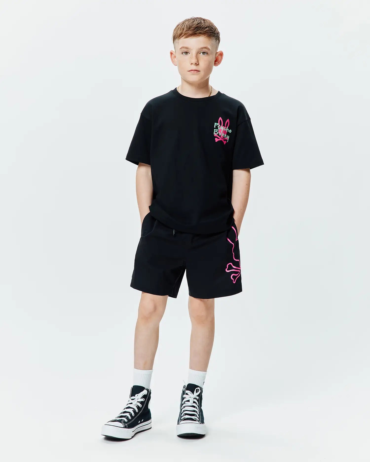 Psycho Bunny Duncan Oversized Tee T-shirt nera 2T
