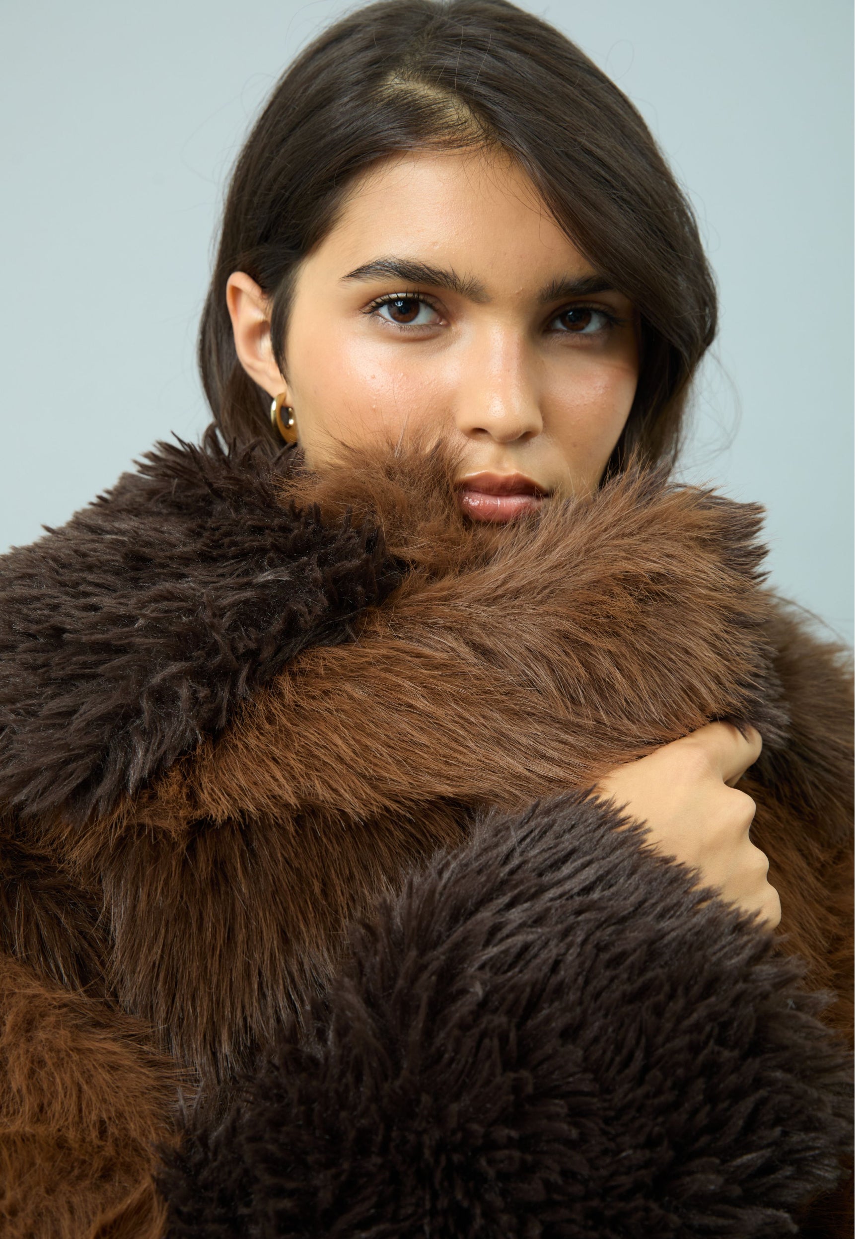 House Of Sunny Women's Jackets HUSTLE FUR PATCHWORK COAT cappotto taglie UK 6-18 pelliccia sintetica
