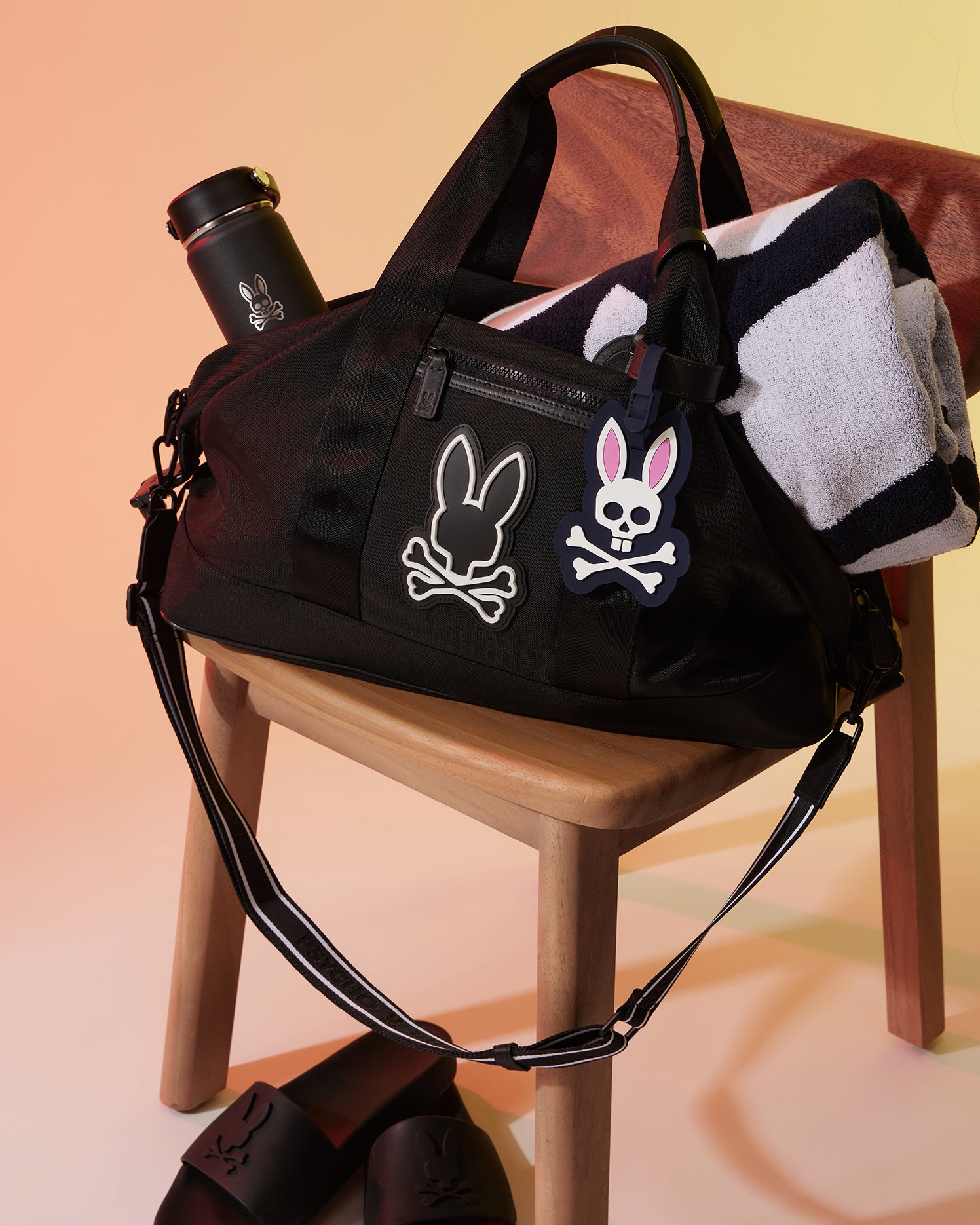 Psycho Bunny Accessories Luggage Tag B6A387B200 etichetta bagaglio silicone navy