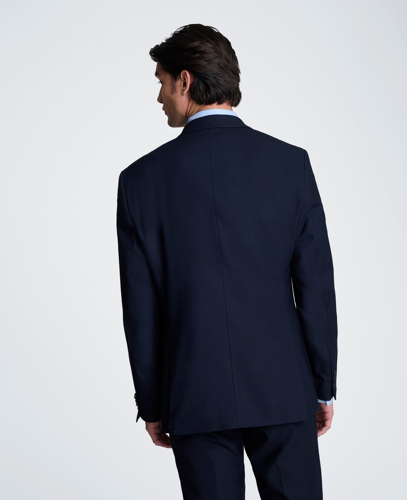 Kenneth Cole Reaction Clothing Slim-Fit Stretch Suit Separate Jacket giacca blu navy stretch