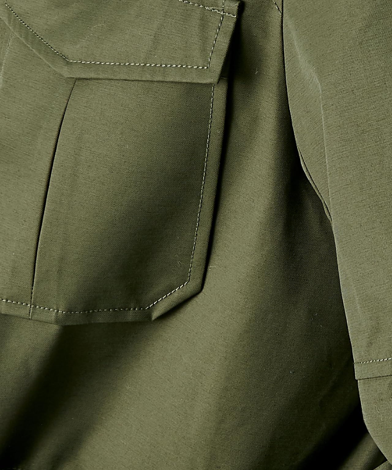 Damart Thermolactyl parka idrorepellente 3 in 1 con gilet verde kaki XS