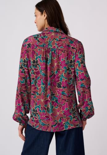 Damart Prêt-à-porter camicetta donna floreale in viscosa