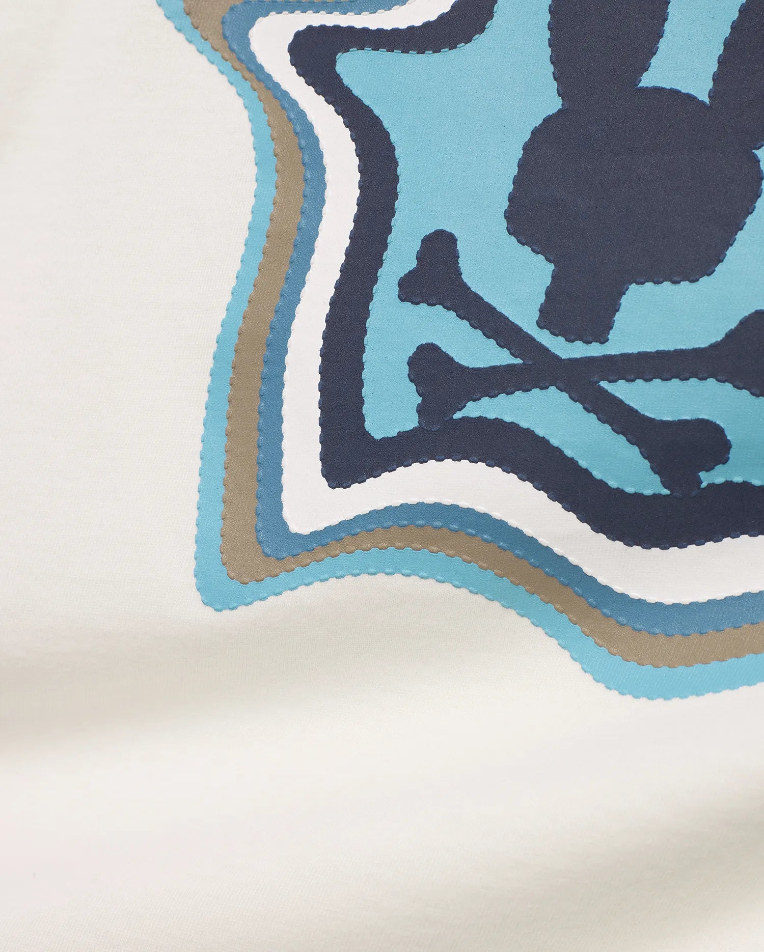 Psycho Bunny Kids Tees Kids' Klaus Pima Graphic Tee maglietta ecru cotone Pima