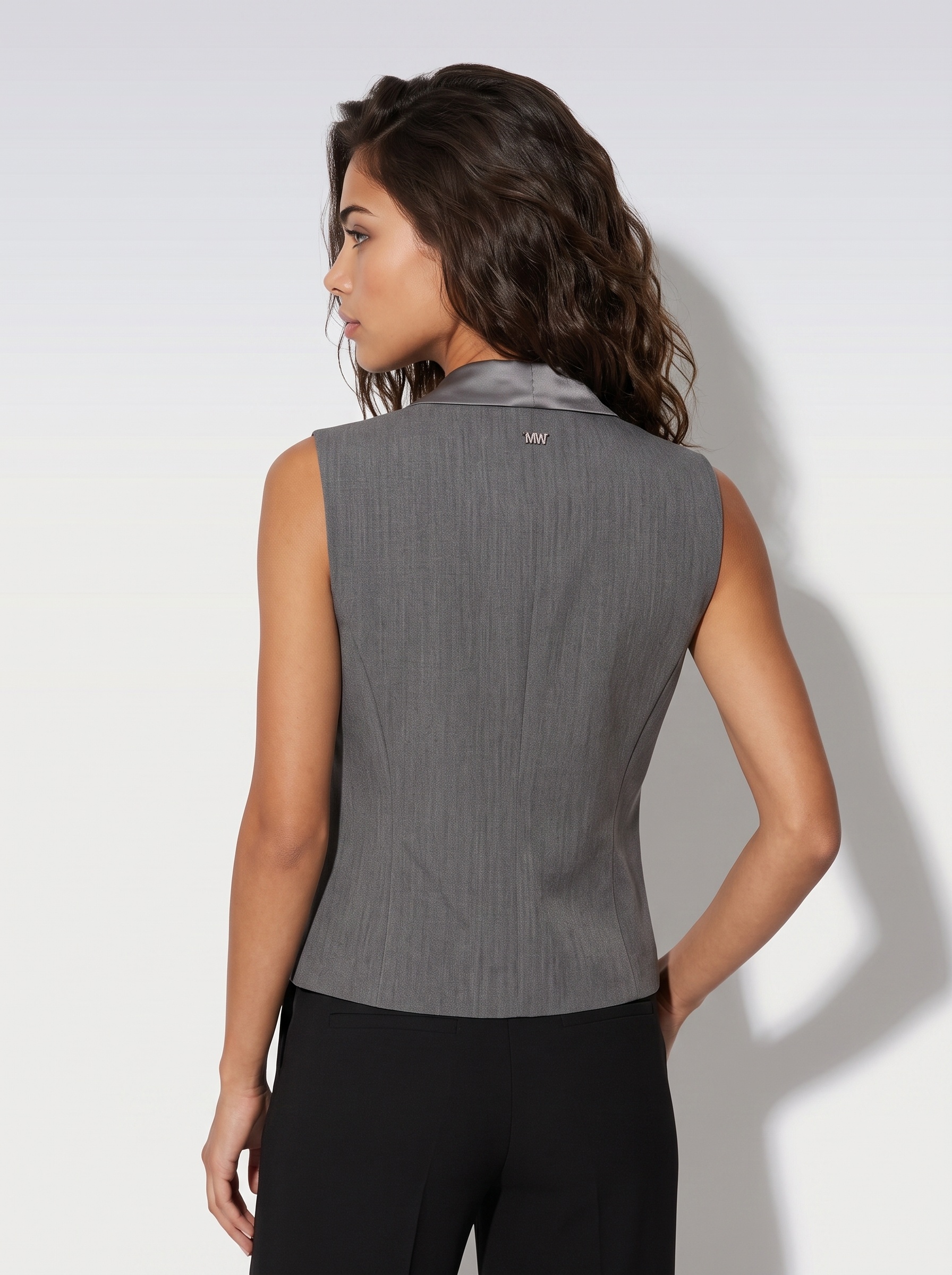Markup Donna Giacche & Giubbotti Gilet in flanella pettinata