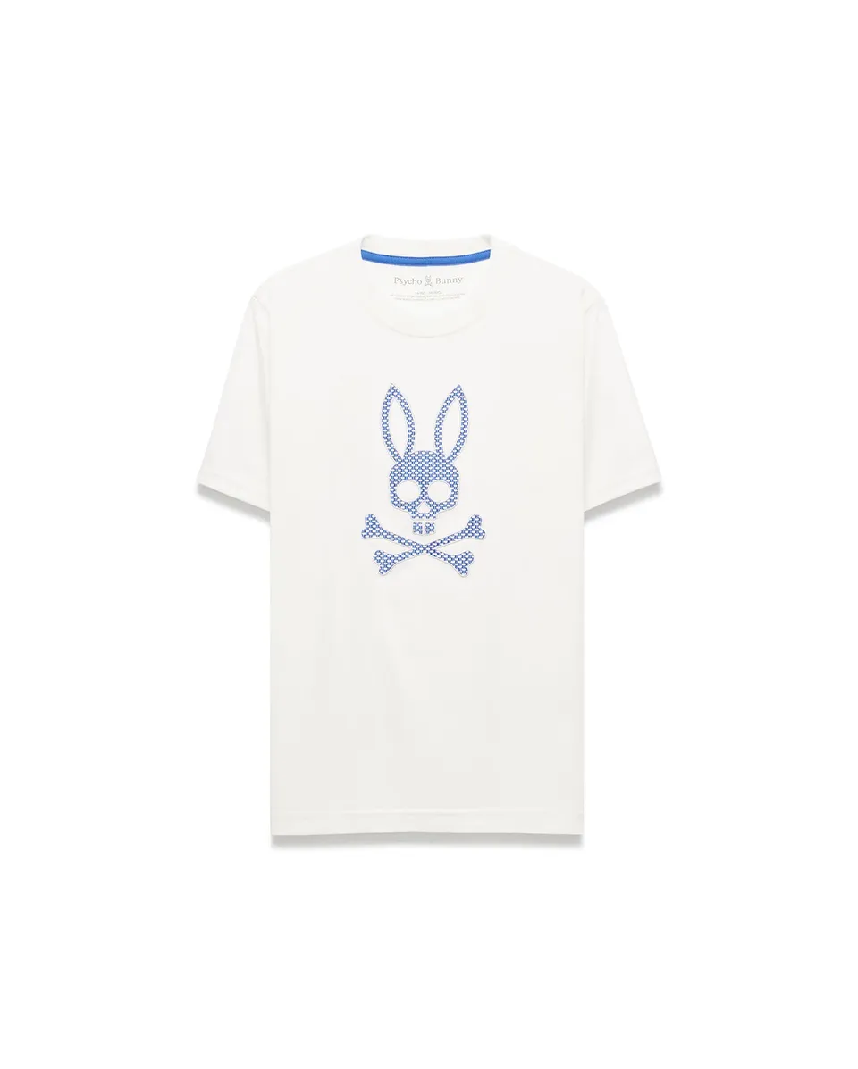 Psycho Bunny Kids Tees Stan Graphic Tee t-shirt bambino ecru grafica