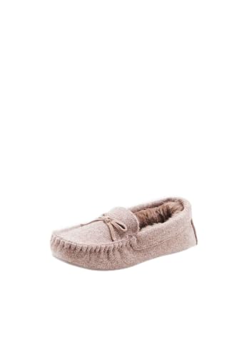 Damart Calzature pantofole effetto feltro Thermolactyl donna marroni