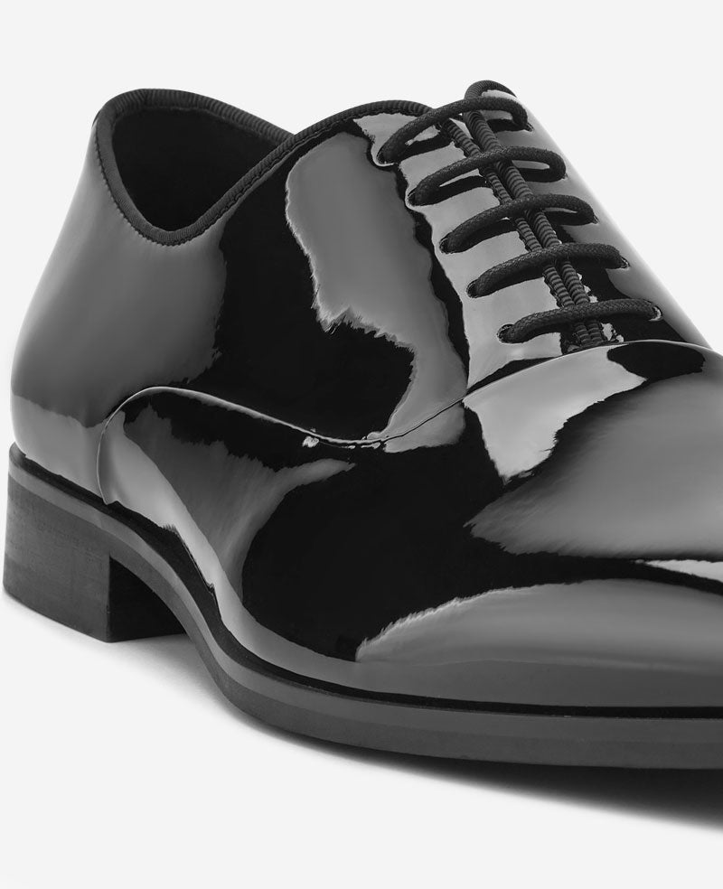 Kenneth Cole Reaction REACTION Hadley Lace Up Oxford scarpa stringata nero vernice