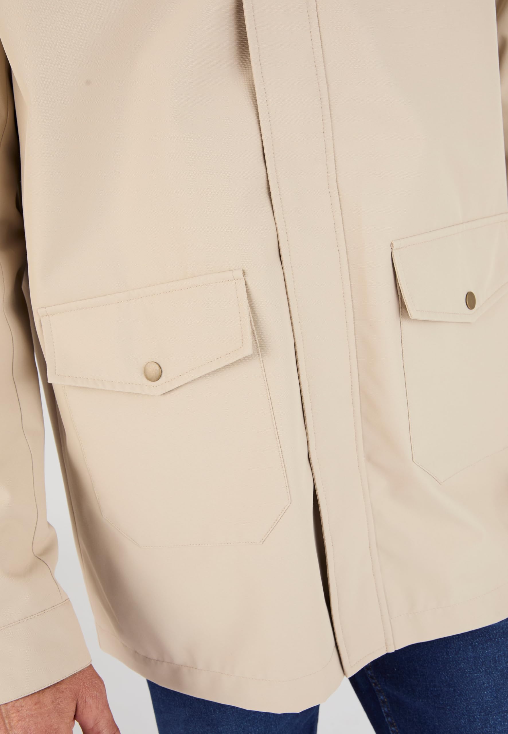 Damart Prêt-à-porter giacca uomo con zip e collo in velluto idrorepellente