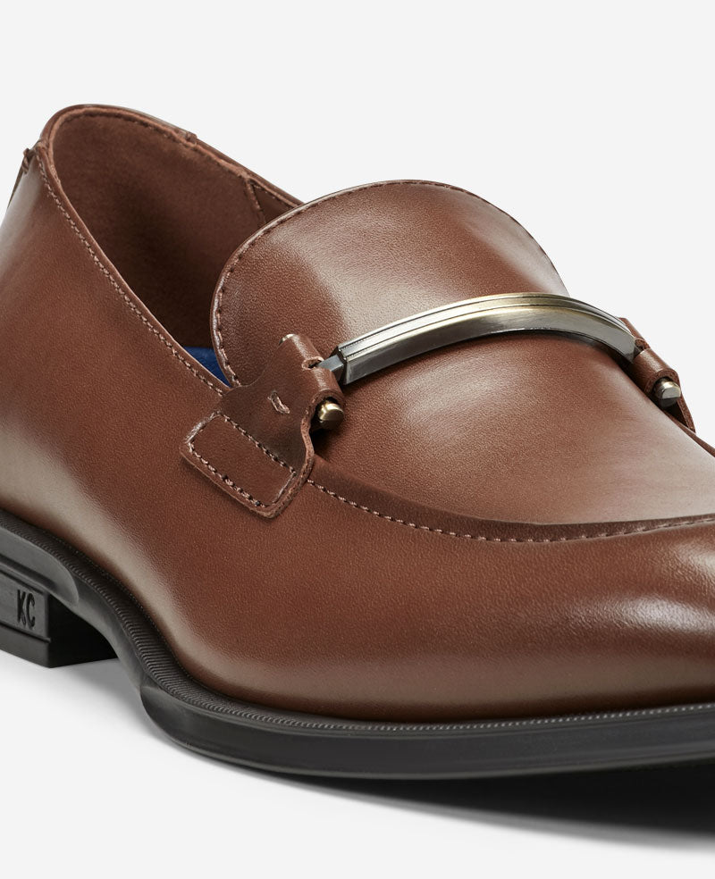 Kenneth Cole Reaction Shoes REACTION Armand2 Apron Toe Bit Loafer mocassino cognac