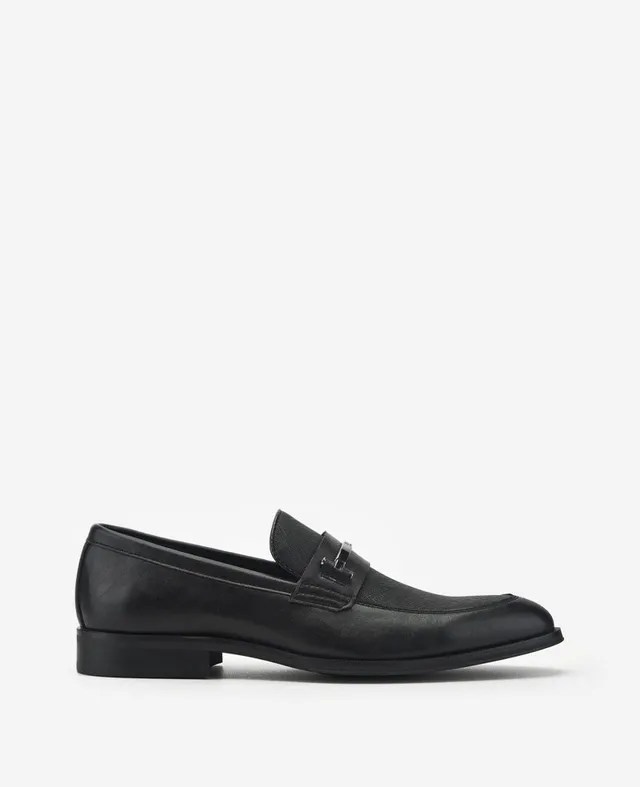 Kenneth Cole Reaction Shoes Marco Slip on Loafer mocassini neri 7M con plantare removibile