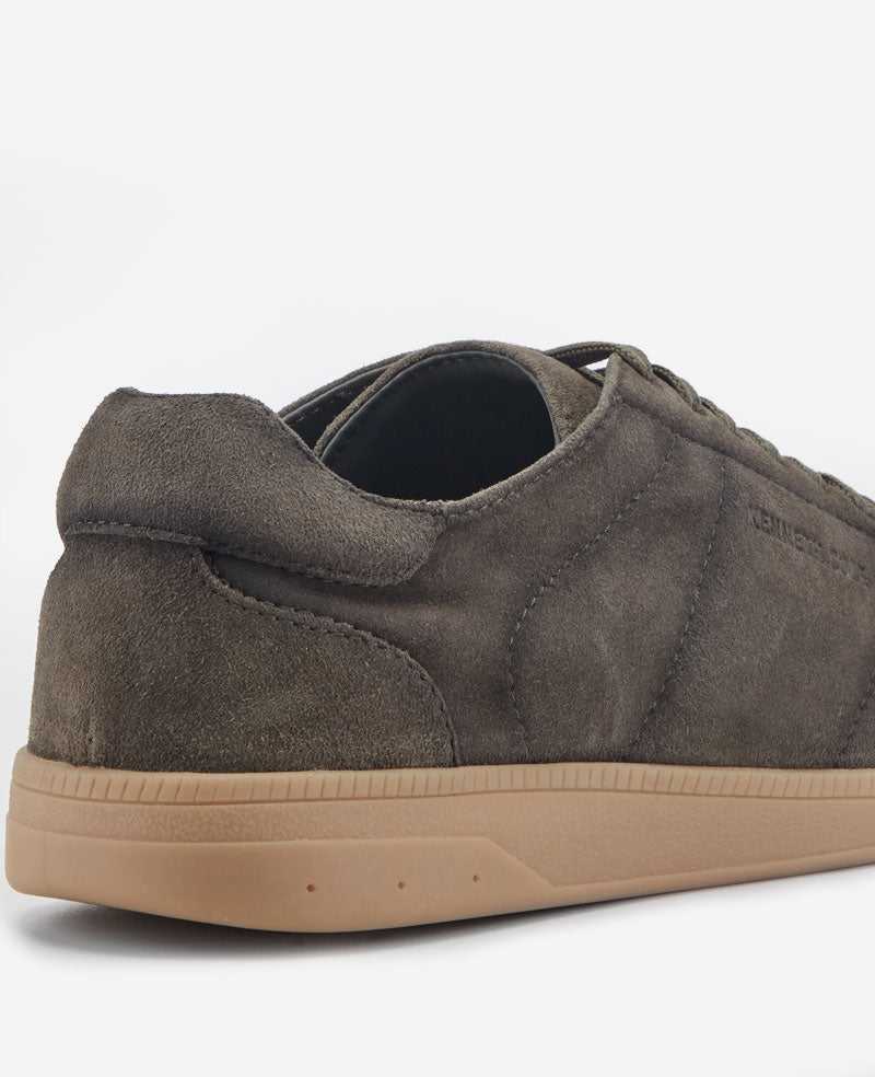Kenneth Cole Reaction Mercer Lace-up sneaker verde in camoscio con soletta removibile