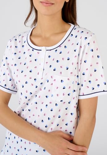 Damart Homewear Pyjacourt puro cotone pettinato XS blu marino