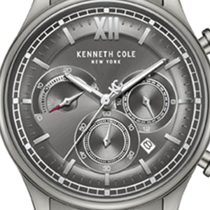 Kenneth Cole Reaction Watches Dress Sport Chronograph orologio gunmetal acciaio
