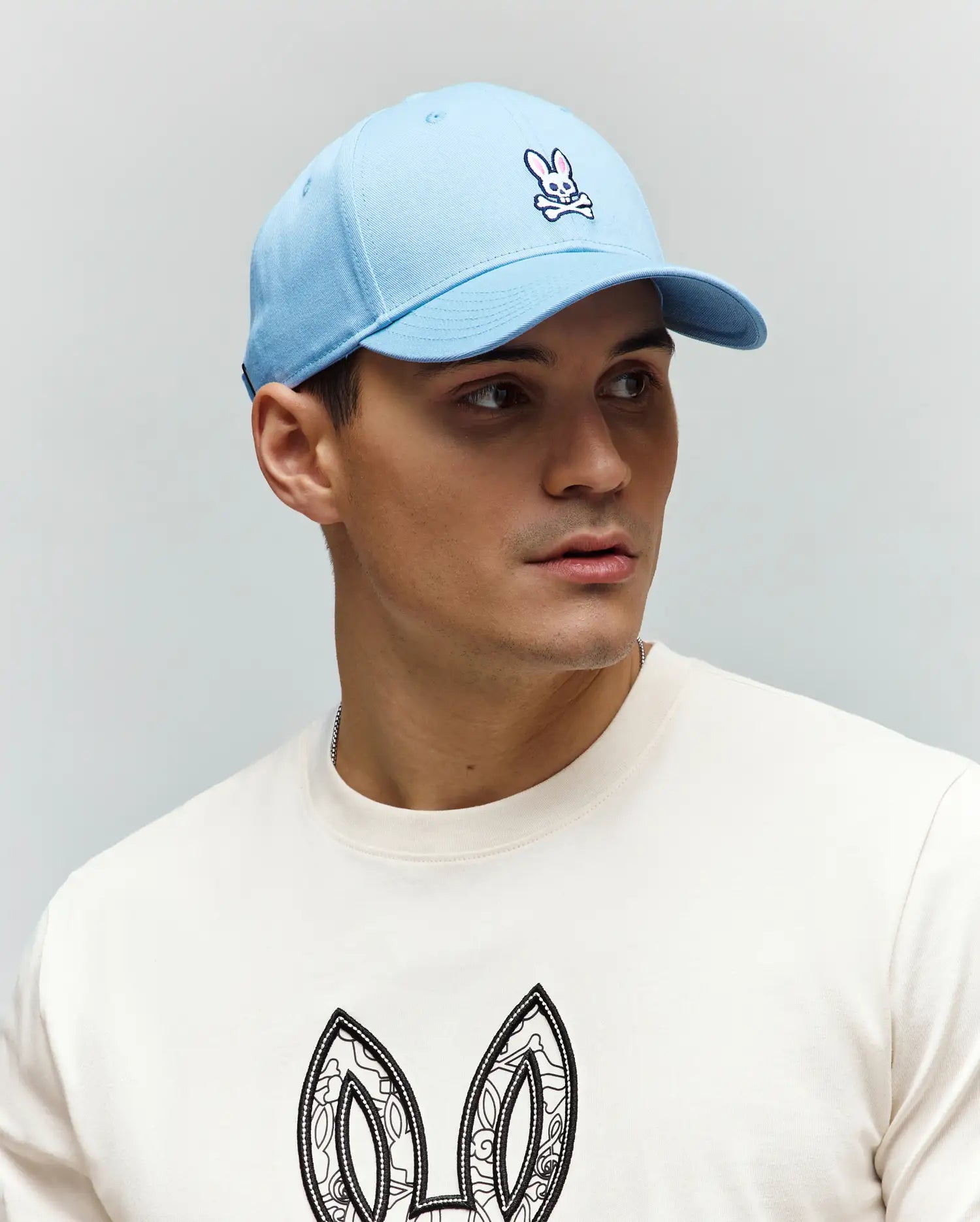 Psycho Bunny Accessories B6A816A1HT cappellino baseball blu regolabile