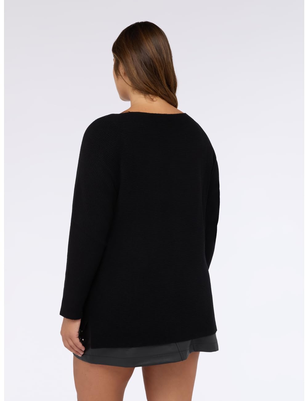 Fiorella Rubino Maglie e felpe Maglia in Misto Viscosa con Scollo a Barchetta M Plus