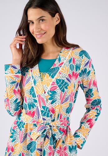 Damart Homewear Vestaglia in jersey di cotone stampa tropicale
