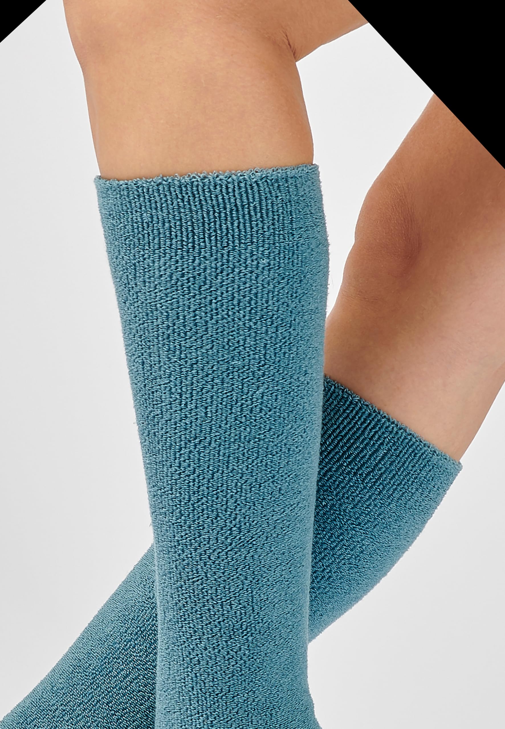 Damart Thermolactyl Calzini Maille Jersey bouclette blu grigio