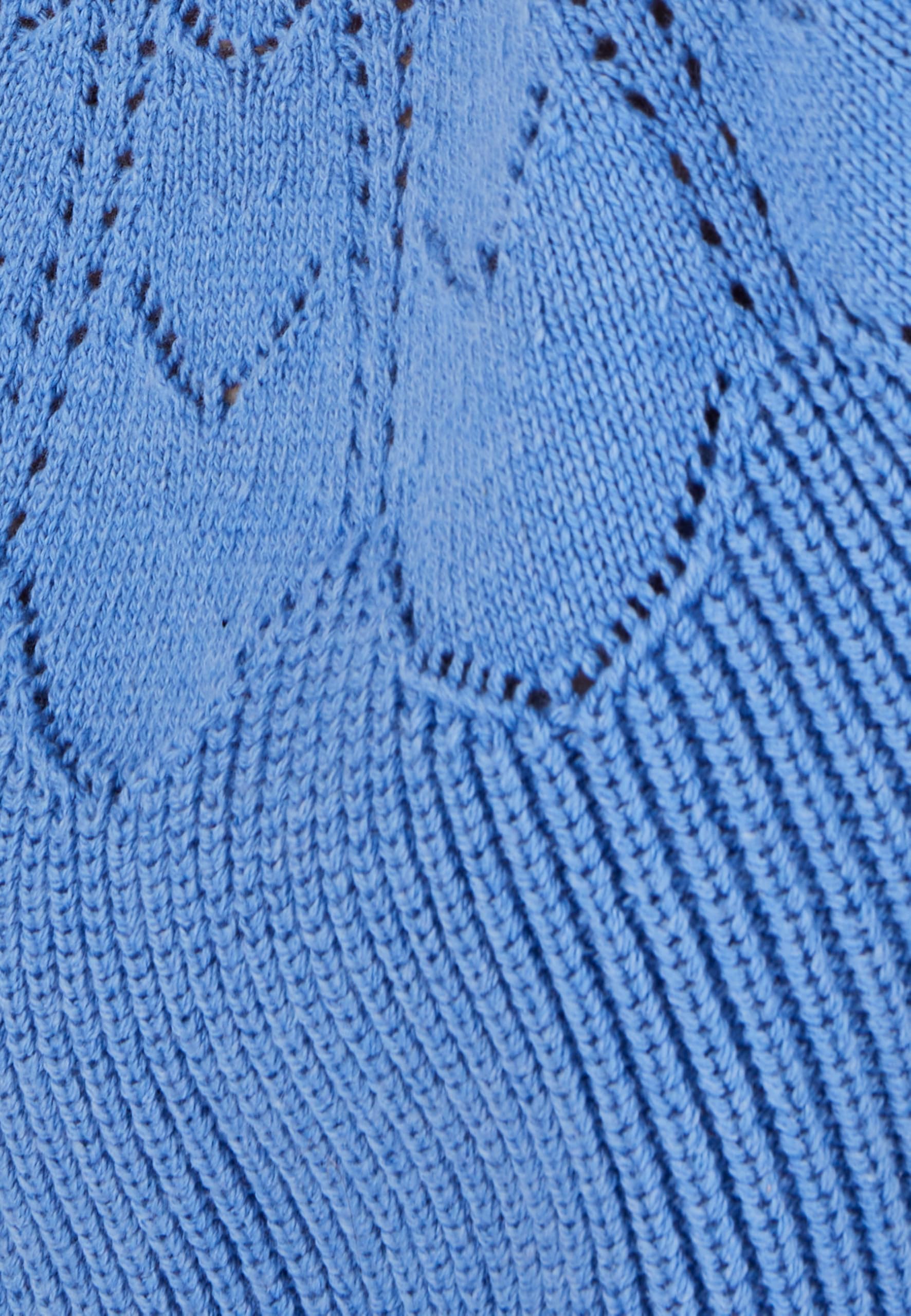 Damart Prêt-à-porter Maglione Dettagli traforati blu 38-40 cotone