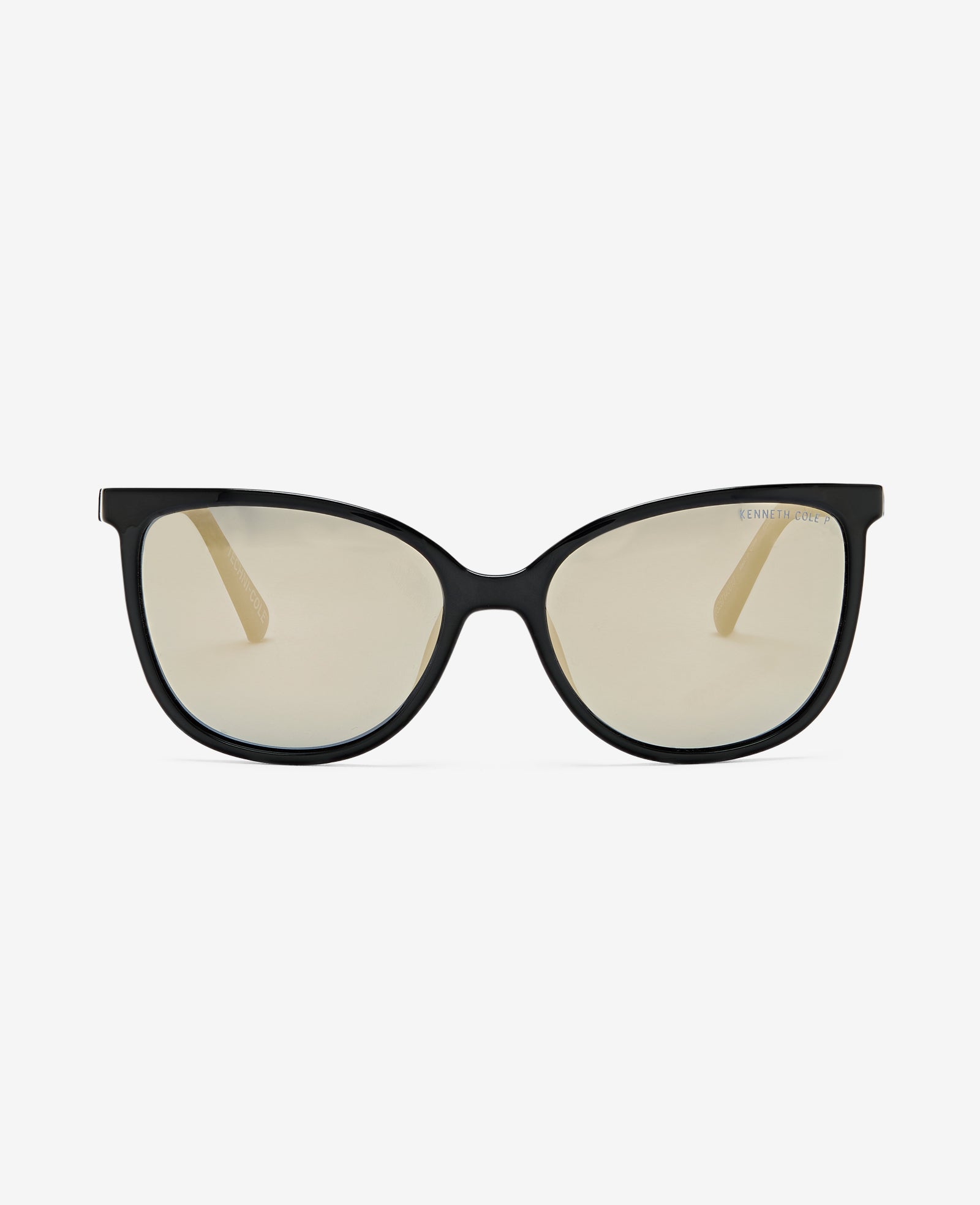 Kenneth Cole Reaction Sunglasses & Eyewear Square Ultem Sunglasses occhiali da sole neri polarizzati