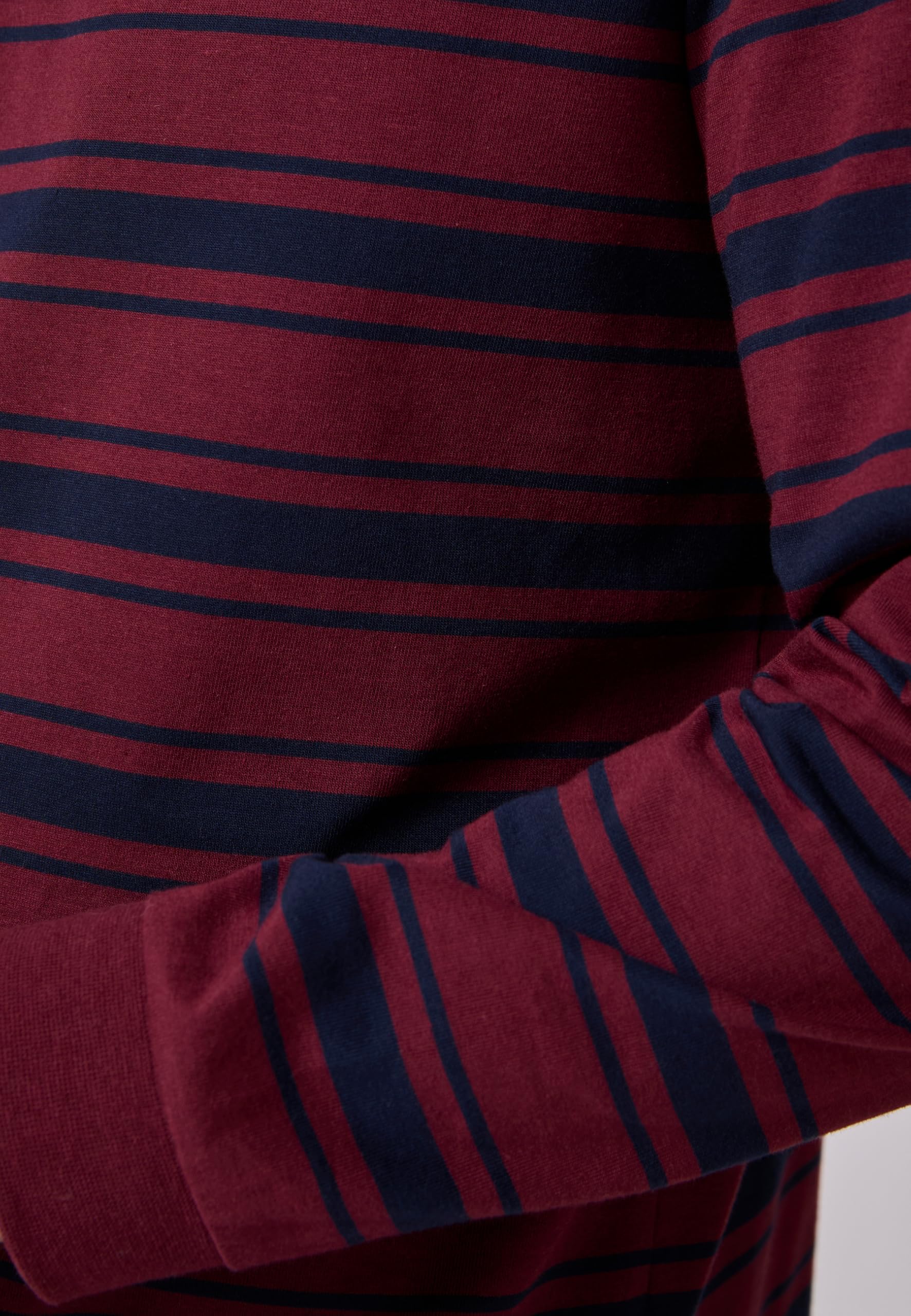 Damart Prêt-à-porter polo a maniche lunghe in maglia jersey rossa S