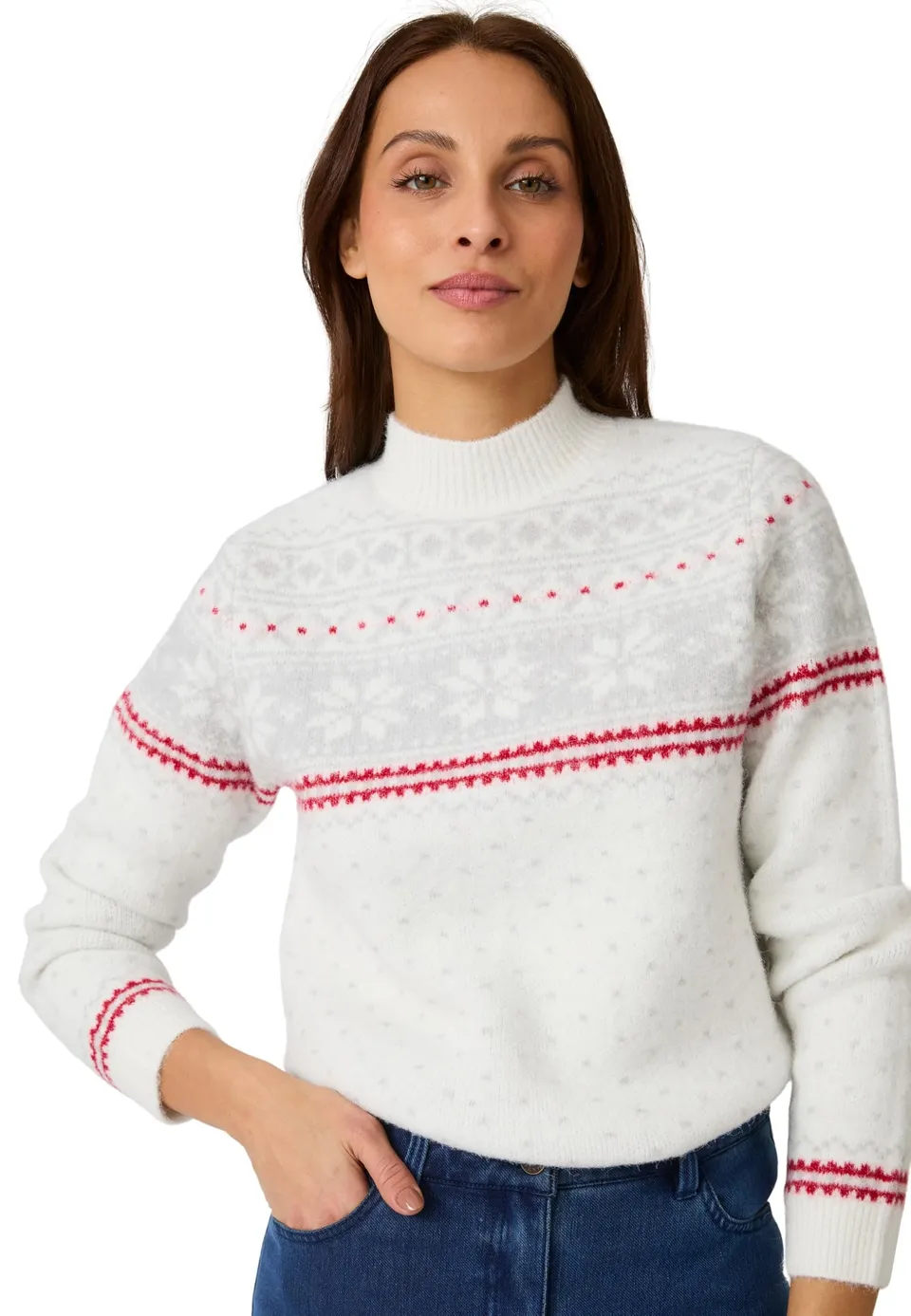 Damart Thermolactyl maglione donna natalizio jacquard