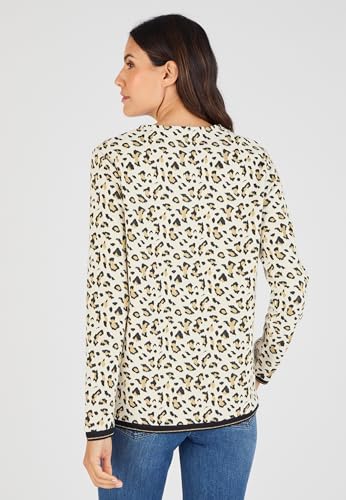 Damart Prêt-à-porter felpa jacquard stampa animalier donna 38-40