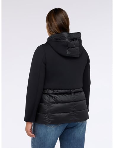 Fiorella Rubino Piumini Piumino bimaterico con cappuccio 48 Plus