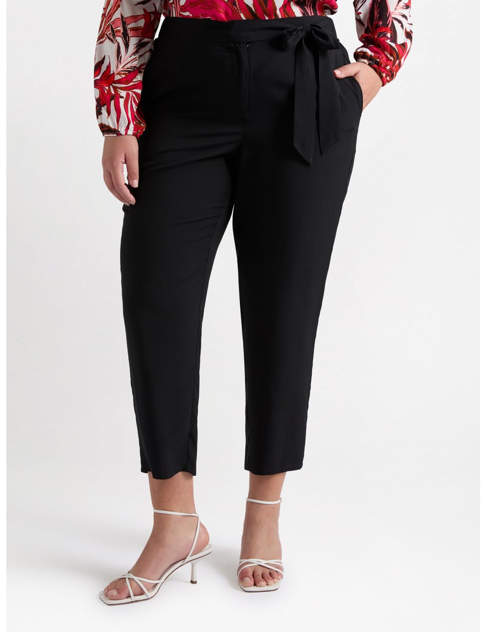 Fiorella Rubino Pantaloni in Viscosa LENZING™ ECOVERO™ neri 50 Plus