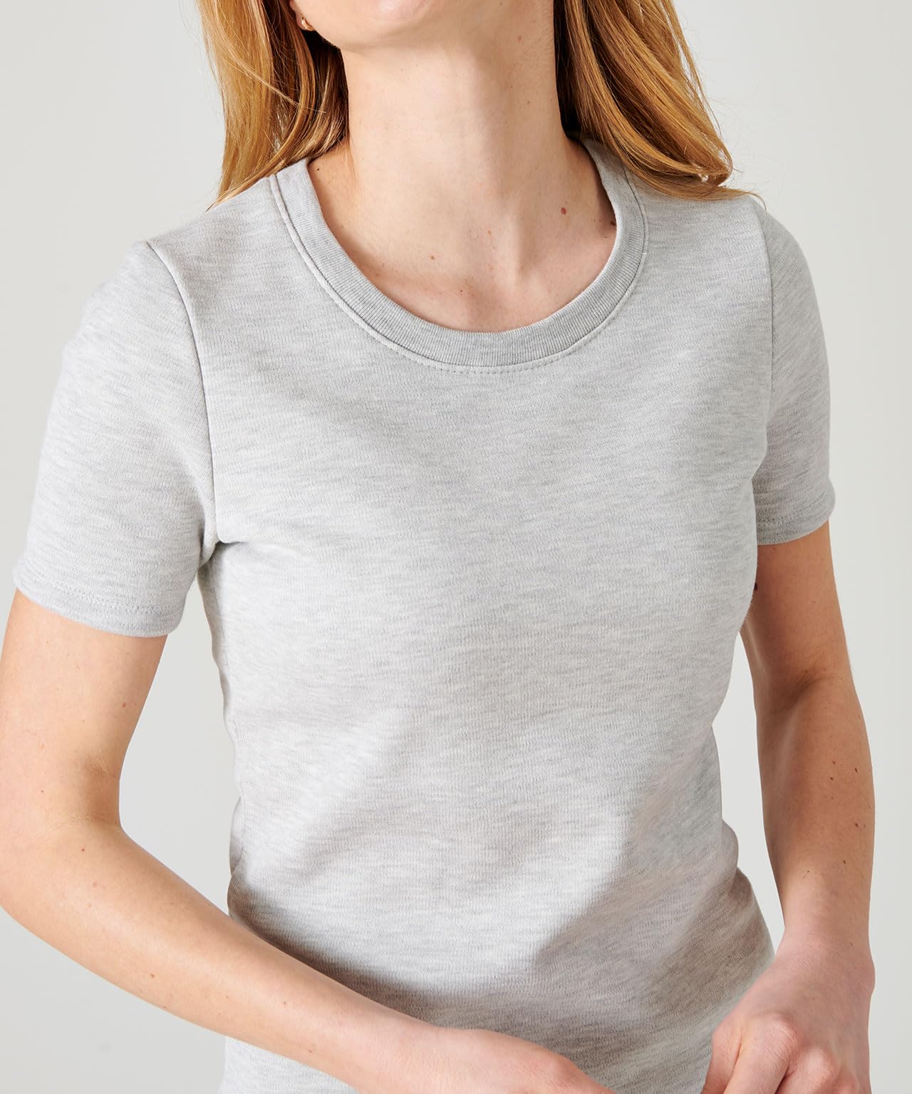 Damart Thermolactyl maglietta in pile donna maniche corte grigia XS calore 5