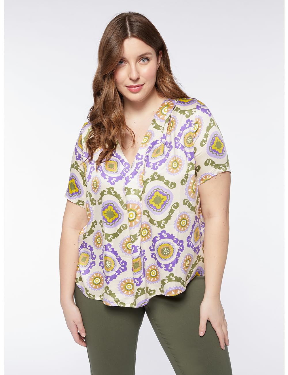Fiorella Rubino Camicie e bluse Blusa stampa foulard 50 Plus in raso