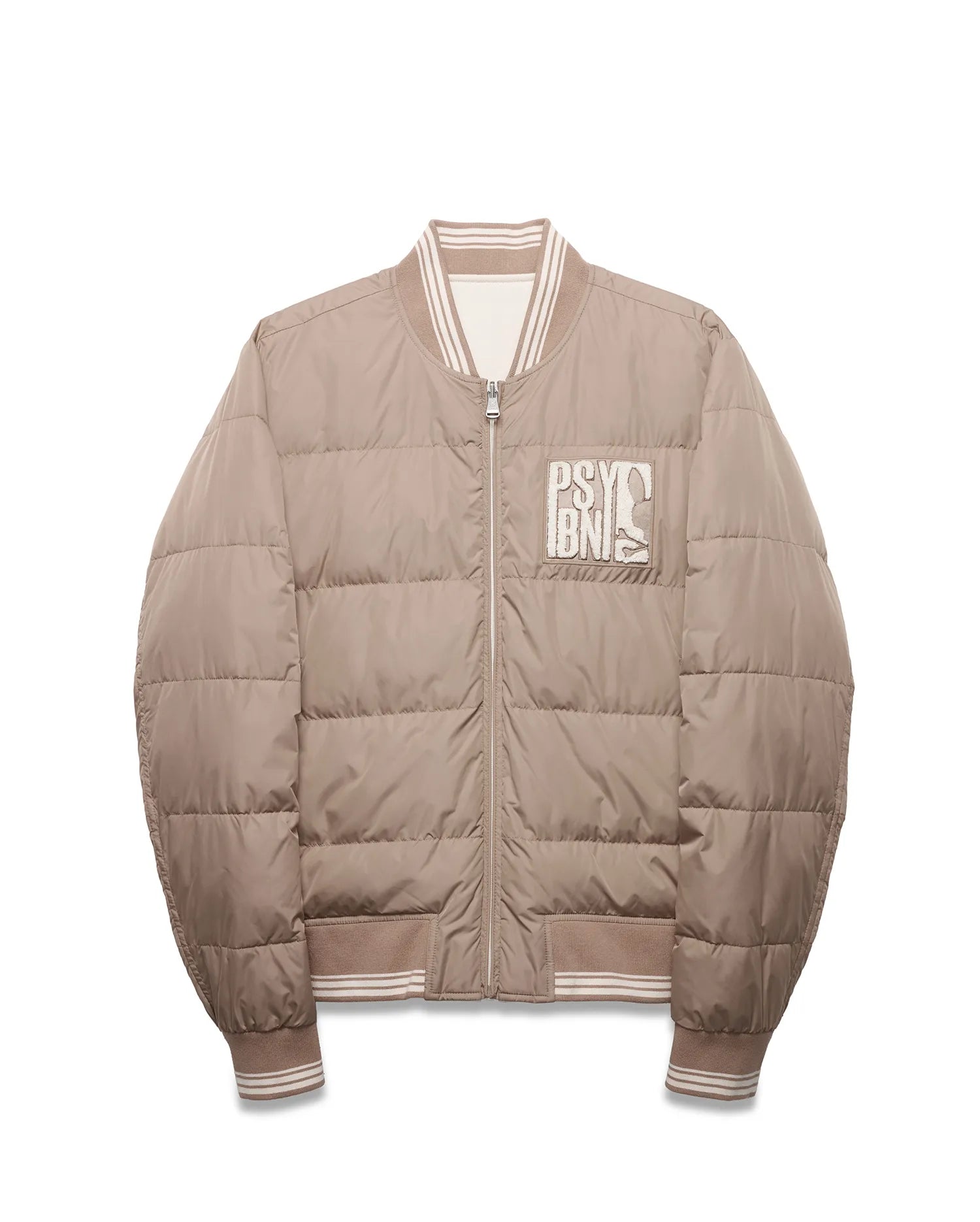 Psycho Bunny Jackets Franco bomber reversibile taupe grey XXS-XXXL in poliestere