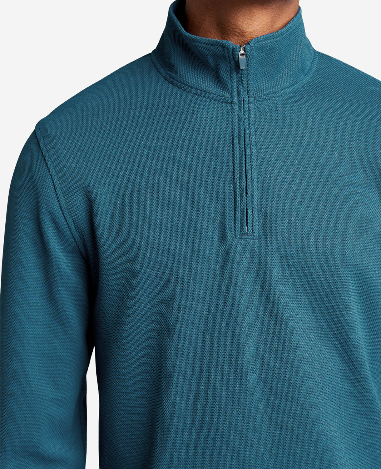 Kenneth Cole Reaction Kenneth Cole Sport Quarter-Zip Knit Pullover maglia blu mezza zip traspirante